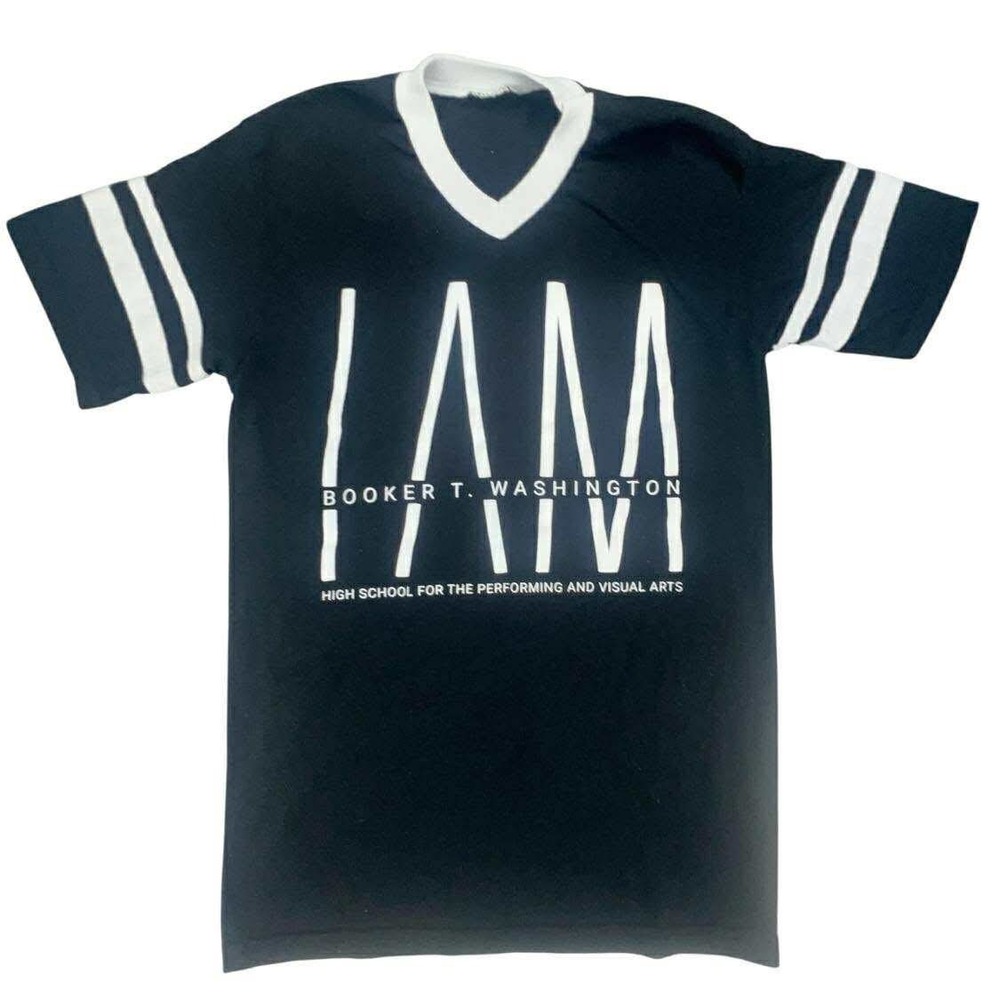 Booker T‎ Washington High School Performing Arts Jersey V-Neck Striped Small
